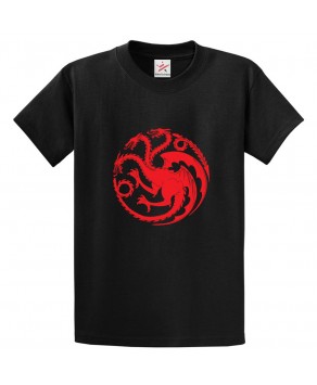 Targaryen Logo GOT Unisex Classic Kids and Adults T-Shirt for Movie Lovers